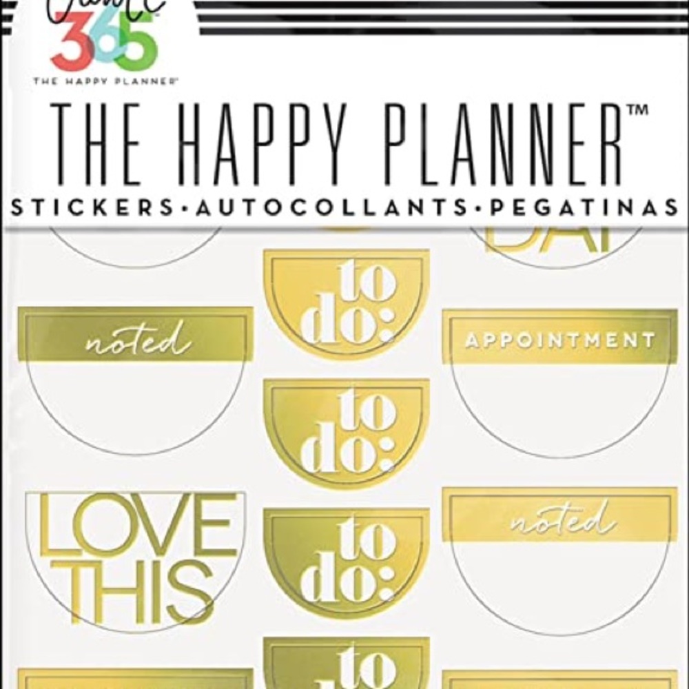 NWT The happy planner my big ideas foil stickers